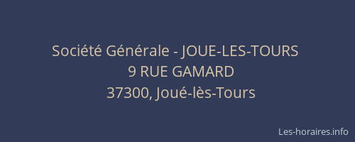 Société Générale - JOUE-LES-TOURS 