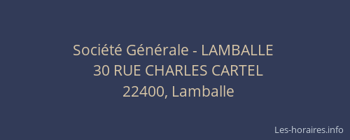 Société Générale - LAMBALLE 