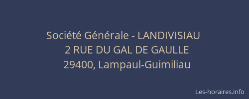 Société Générale - LANDIVISIAU 