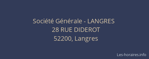 Société Générale - LANGRES 