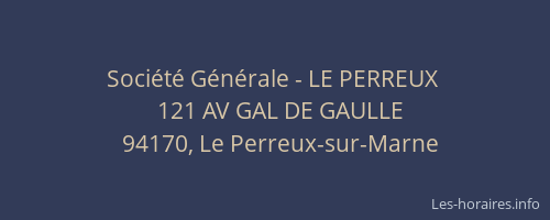 Société Générale - LE PERREUX 