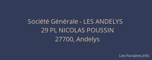 Société Générale - LES ANDELYS 