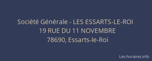 Société Générale - LES ESSARTS-LE-ROI 