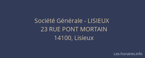 Société Générale - LISIEUX 