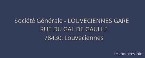 Société Générale - LOUVECIENNES GARE 