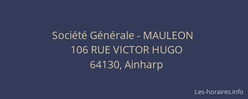 Société Générale - MAULEON 