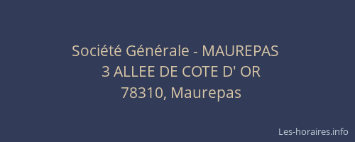 Société Générale - MAUREPAS 