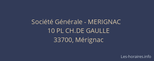 Société Générale - MERIGNAC 