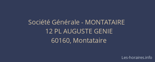 Société Générale - MONTATAIRE 
