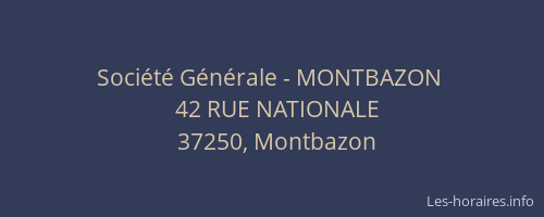 Société Générale - MONTBAZON 