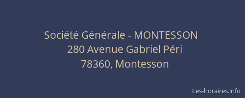 Soci&eacute;t&eacute; G&eacute;n&eacute;rale - MONTESSON&nbsp;