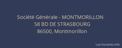 Société Générale - MONTMORILLON 