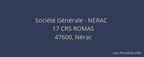 Société Générale - NERAC 