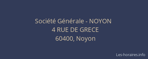 Société Générale - NOYON 