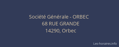 Société Générale - ORBEC 
