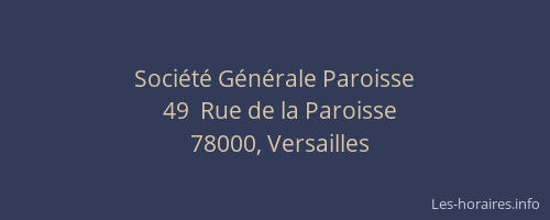Société Générale Paroisse
