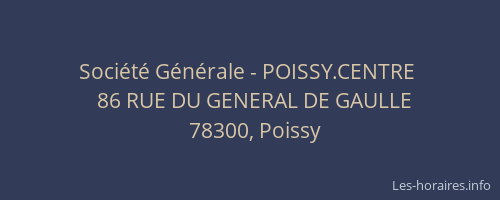 Soci&eacute;t&eacute; G&eacute;n&eacute;rale - POISSY.CENTRE&nbsp;