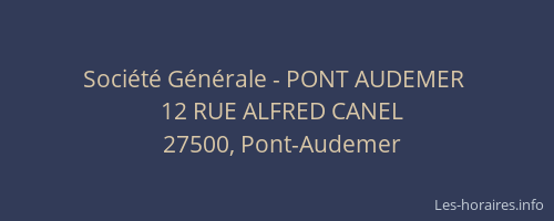 Société Générale - PONT AUDEMER 