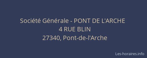 Société Générale - PONT DE L'ARCHE 