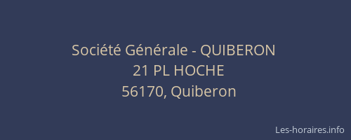 Société Générale - QUIBERON 