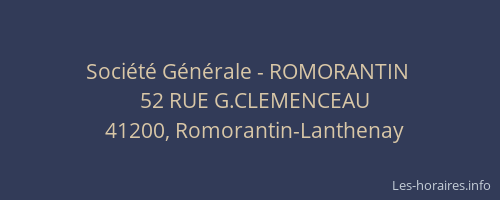 Société Générale - ROMORANTIN 