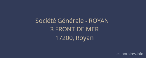 Société Générale - ROYAN 