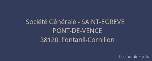 Société Générale - SAINT-EGREVE 