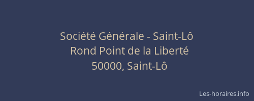 Société Générale - Saint-Lô