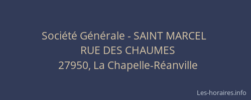 Société Générale - SAINT MARCEL 