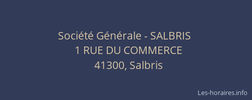 Soci&eacute;t&eacute; G&eacute;n&eacute;rale - SALBRIS&nbsp;