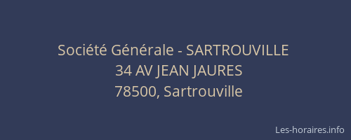 Société Générale - SARTROUVILLE 