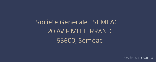 Soci&eacute;t&eacute; G&eacute;n&eacute;rale - SEMEAC&nbsp;