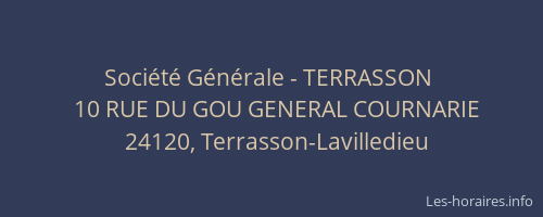 Société Générale - TERRASSON 