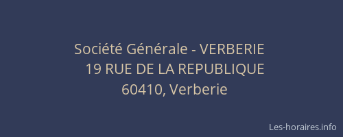 Société Générale - VERBERIE 