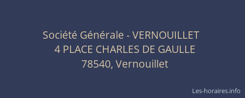 Société Générale - VERNOUILLET 
