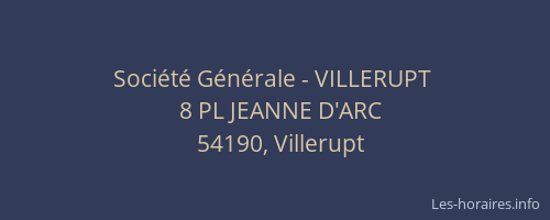 Société Générale - VILLERUPT 