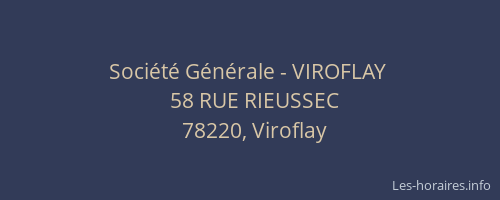 Société Générale - VIROFLAY 