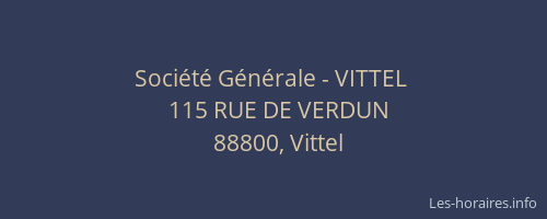 Société Générale - VITTEL 