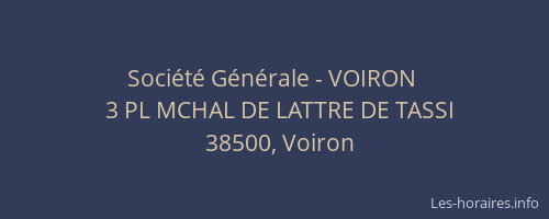 Société Générale - VOIRON 
