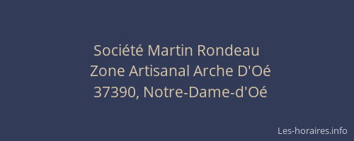 Société Martin Rondeau