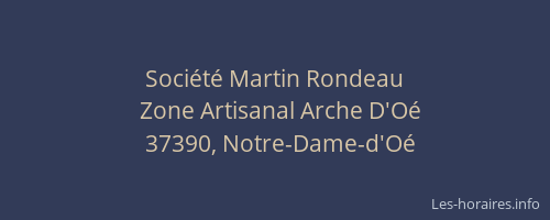 Soci&eacute;t&eacute; Martin Rondeau