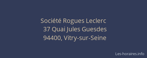 Soci&eacute;t&eacute; Rogues Leclerc