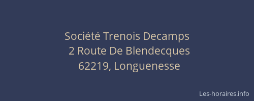 Société Trenois Decamps