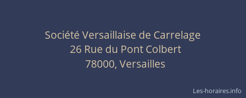 Société Versaillaise de Carrelage