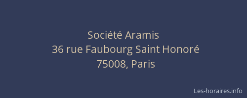 Société Aramis