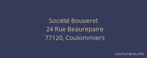 Société Bouveret
