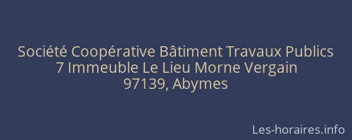 Société Coopérative Bâtiment Travaux Publics