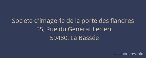 Societe d'imagerie de la porte des flandres