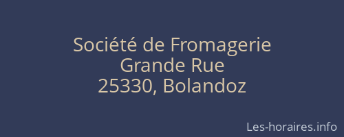 Société de Fromagerie
