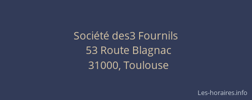 Société des3 Fournils